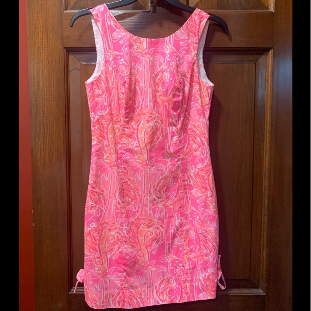 Lilly Pulitzer Flamingo Print Shift Dress